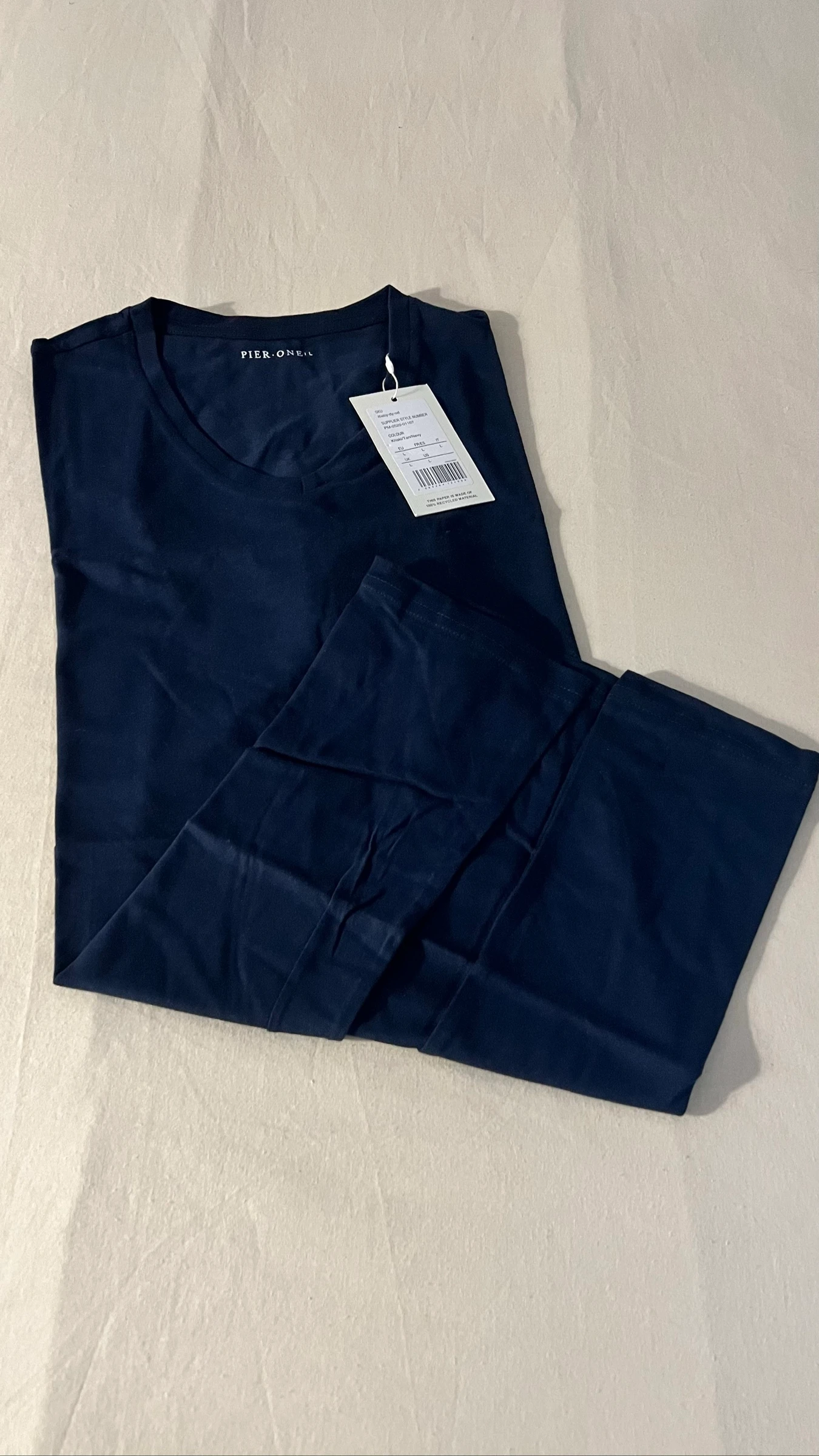 Camiseta Masculina Azul Marinho Simples e Elegante – photo 5